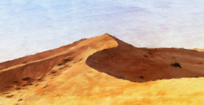 沙漠油画