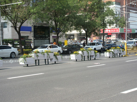 道路隔离带花箱