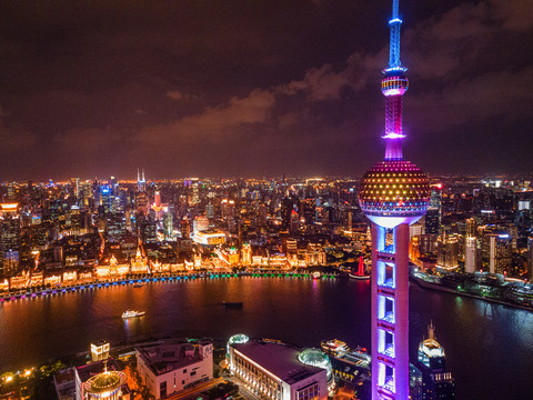 东方明珠夜景