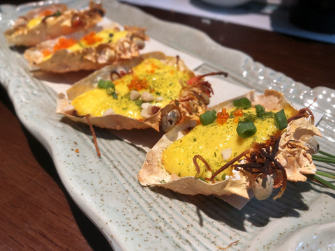 日本料理蟹壳烧