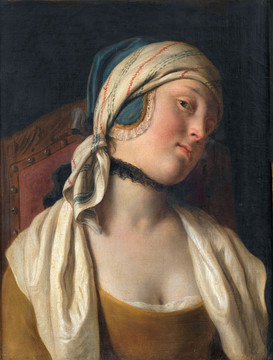 彼得罗·安东尼奥·罗塔里年轻女孩的肖像画