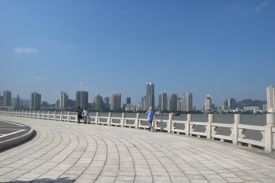 珠海澳门风光与珠海日月贝大剧院