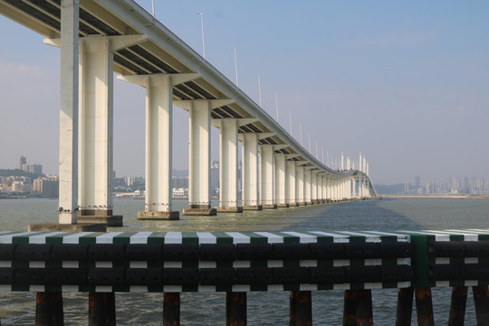 珠海澳门风光与港珠澳大桥