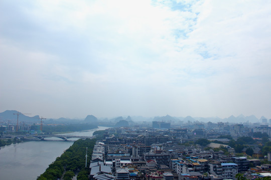 桂林市中心全景