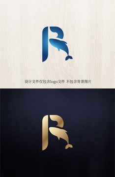 logo标志商标字体设计R