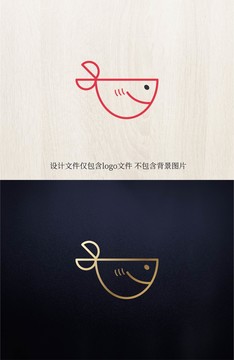 logo标志商标字体设计鱼
