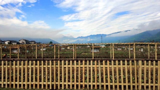 田园木栅栏