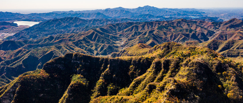 天津蓟州黄崖关长城秋景