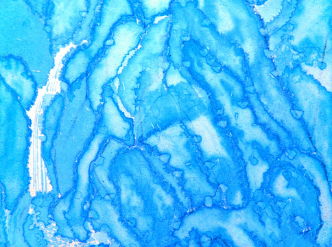 蓝色流动的冰裂纹理