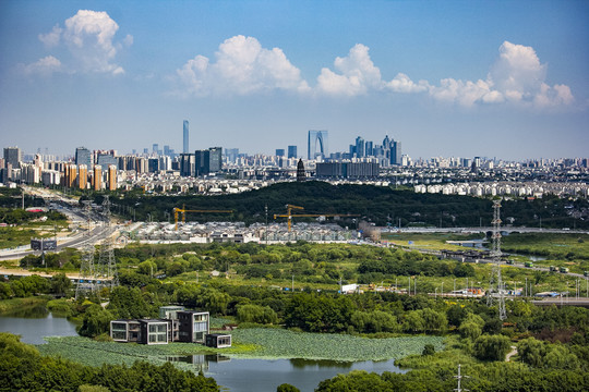 苏州城市景观虎丘东方之门