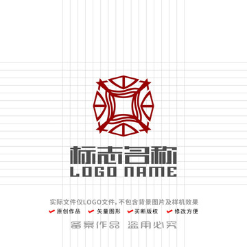 金融公司标志铜钱logo