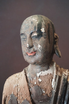 吴世质造木雕彩绘罗汉像