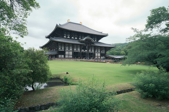 日本奈良东大寺寺庙建筑景观