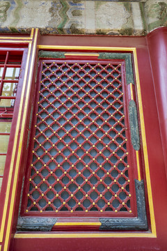 北京故宫西六宫之永寿宫窗户