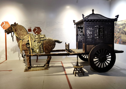 古代木制马车