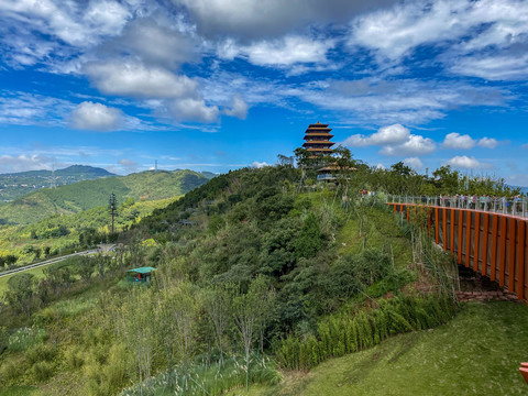 简阳丹景山风景