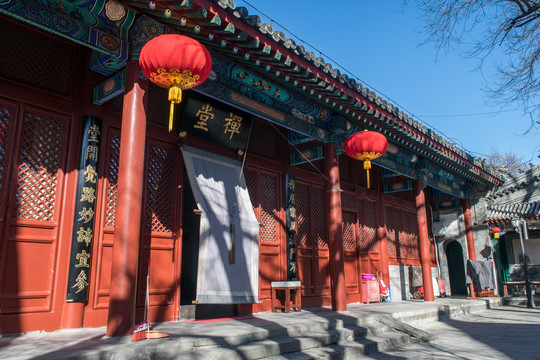 北京法源寺禅堂
