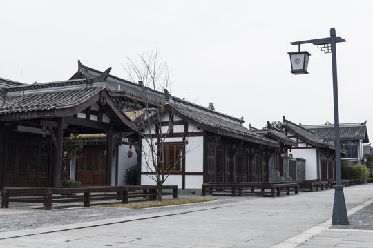 李白故居仿古建筑