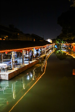 浙江安昌古镇夜景