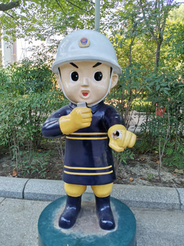 消防战士雕像