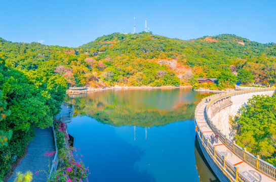 清源山天湖风光