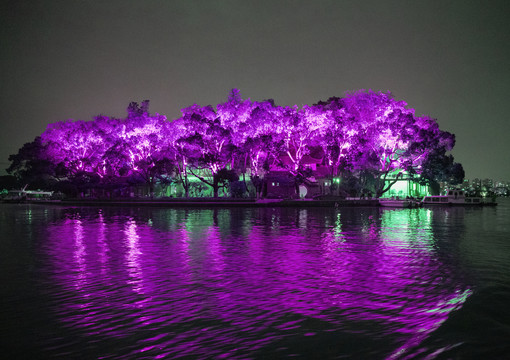 南湖湖心岛夜景