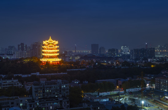 黄鹤楼夜景