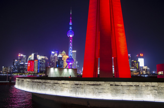 上海东方明珠夜景