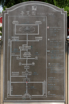 汤阴羑里城景区导览图