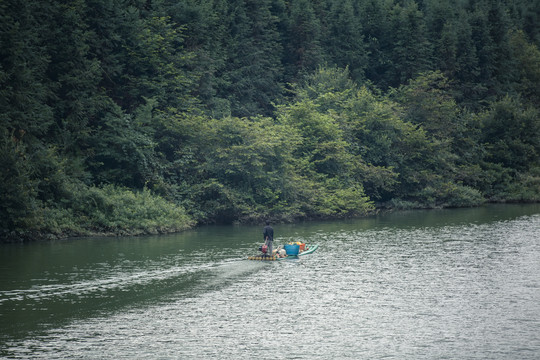 江西大余县风景优美的油罗口水库