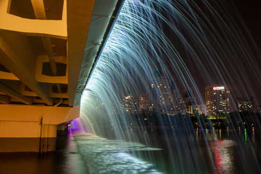 南宁南湖公园夜景