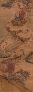 樵谷寿星图