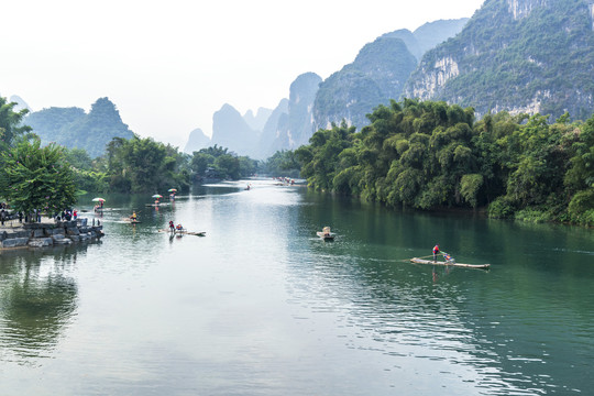 桂林遇龙河山水风光