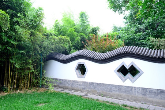 中式园林围墙