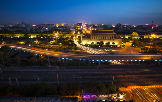 安远门夜景