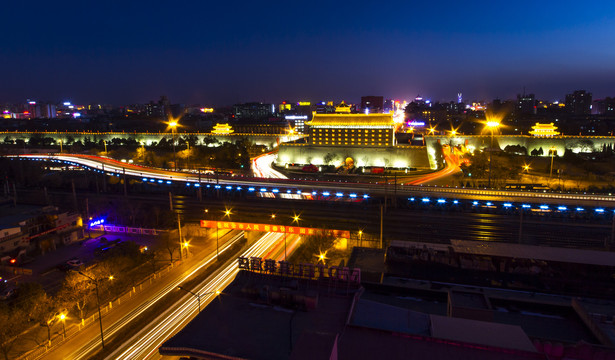 安远门夜景