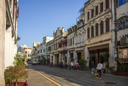 海口骑楼老街街景