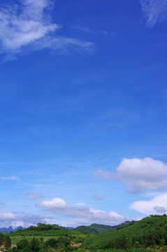 蓝天白云天空背景