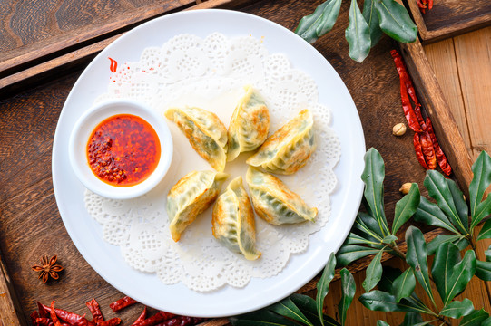 韭菜煎饺