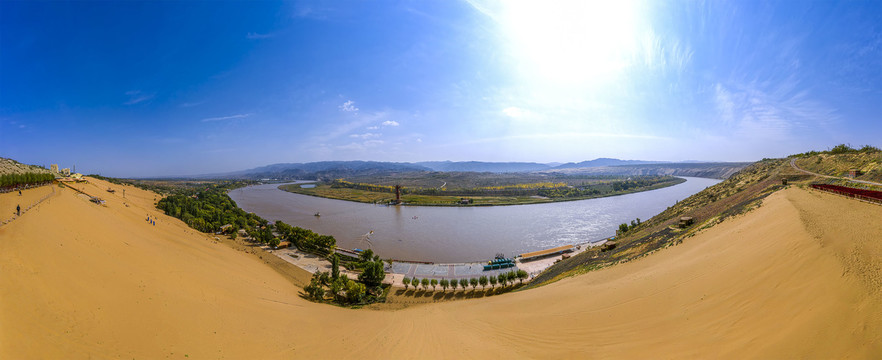 沙坡头风光全景大图