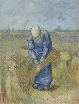 文森特·威廉·梵高绑乾草的农妇