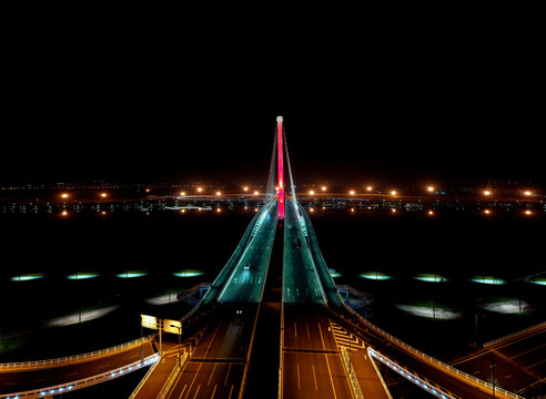 太原迎宾桥夜景