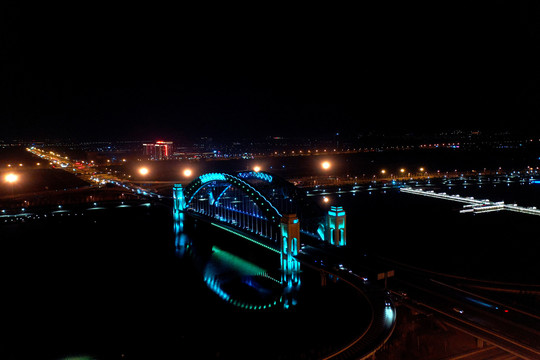 太原晋阳桥夜景