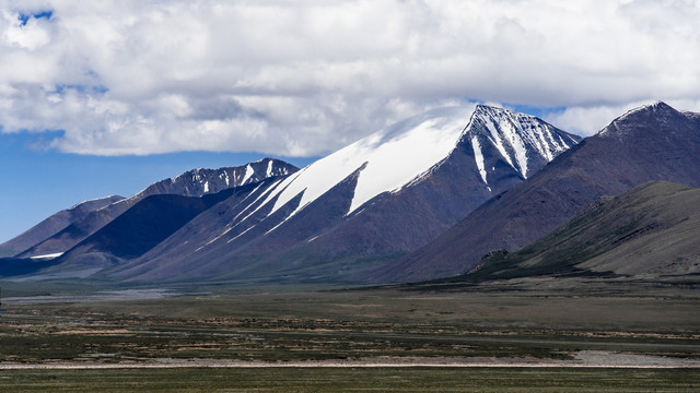 中国西藏自治区高原雪山风光