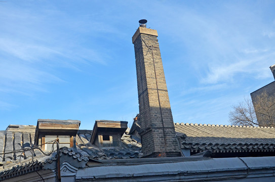 北京老宅院烟囱