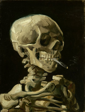 文森特·威廉·梵高骷髅与香烟