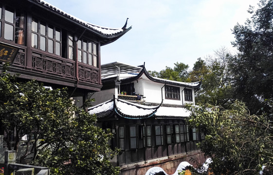 建筑雪景