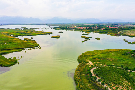 沙湖美景