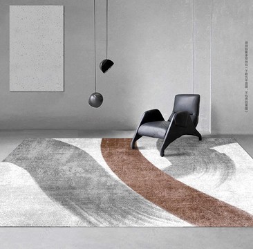 抽象手绘地毯地垫设计