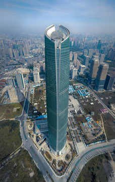 武汉中心大厦俯视